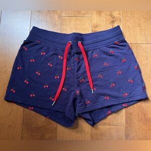 NWOT - SIMONS - Twik Navy Cherry Pattern Shorts